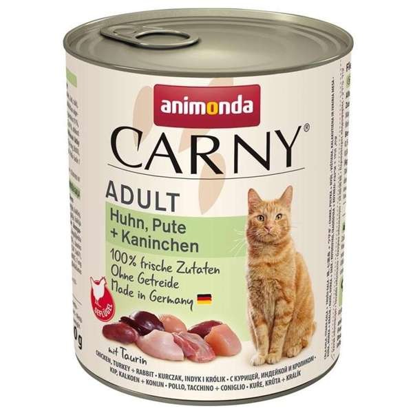 Animonda Cat Carny Adult Huhn, Pute & Kaninchen 6 x 800 g