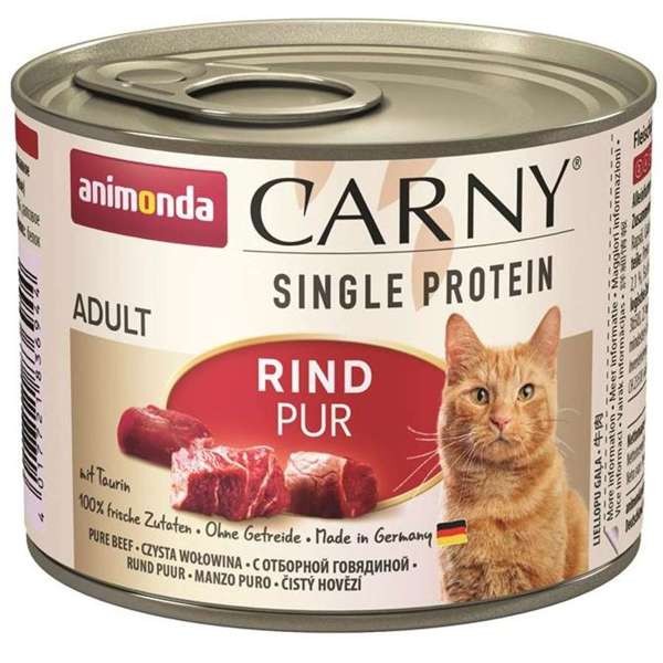 Animonda Cat Carny Adult Single Protein Rind pur 200 g, 400g oder 800 g