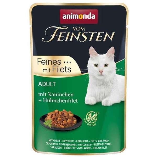 Animonda Cat Vom Feinsten Adult Feines mit Filets Kaninchen & Hühnchenfilet 18 x 85 g