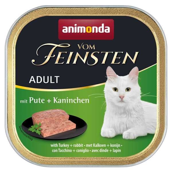 Animonda Cat Vom Feinsten Adult Pastete mit Pute & Kaninchen 32 x 100 g