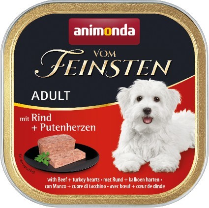 Animonda Dog vom Feinsten Adult mit Rind & Putenherzen 22 x 150 g