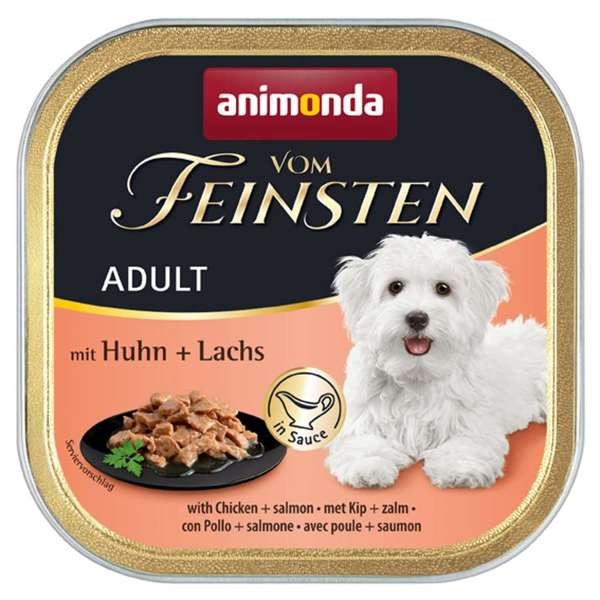 Animonda Dog vom Feinsten Adult in Sauce mit Huhn & Lachs 22 x 150 g