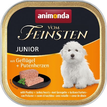 Animonda Dog vom Feinsten Junior Geflügel & Putenherzen 22 x 150 g