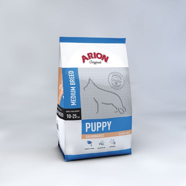 Arion Original Puppy Medium Breed Salmon & Rice 3 kg oder 12 kg (SPARTIPP: unsere Staffelpreise)