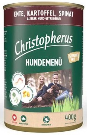 Christopherus Fleischmenü Senior mit Ente, Kartoffel und Spinat 400 g