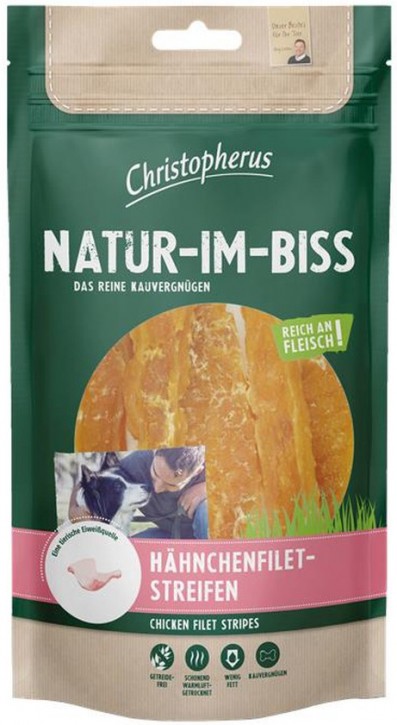 Christopherus Snack Natur im Biss Hähnchenfiletstreifen 12 x 70 g