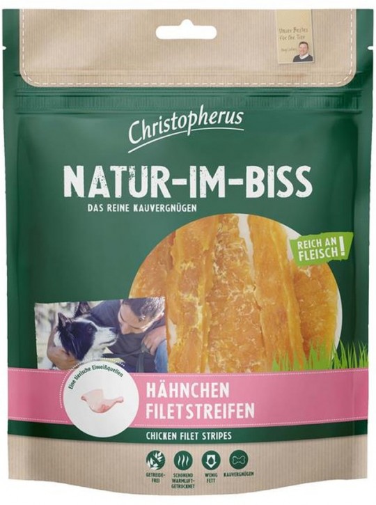 Christopherus Snack Natur im Biss Hähnchenfiletstreifen 5 x 300 g