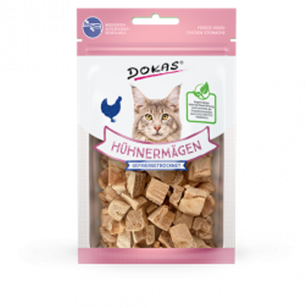 Dokas Cat Snack Hühnermägen 6 x 12 g