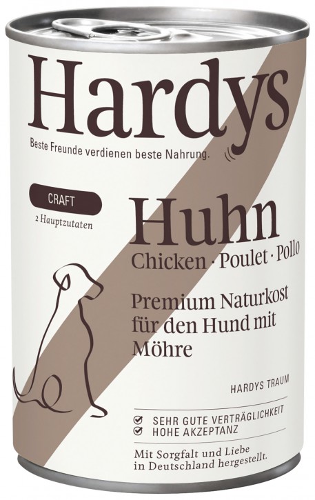 Hardys Traum Craft Huhn und Möhre 12 x 400 g