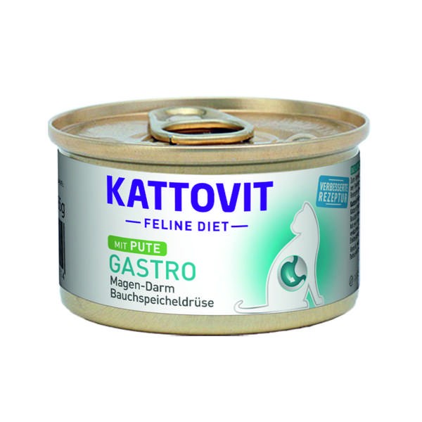 Kattovit Feline Diet Gastro mit Pute 85 g oder 185 g