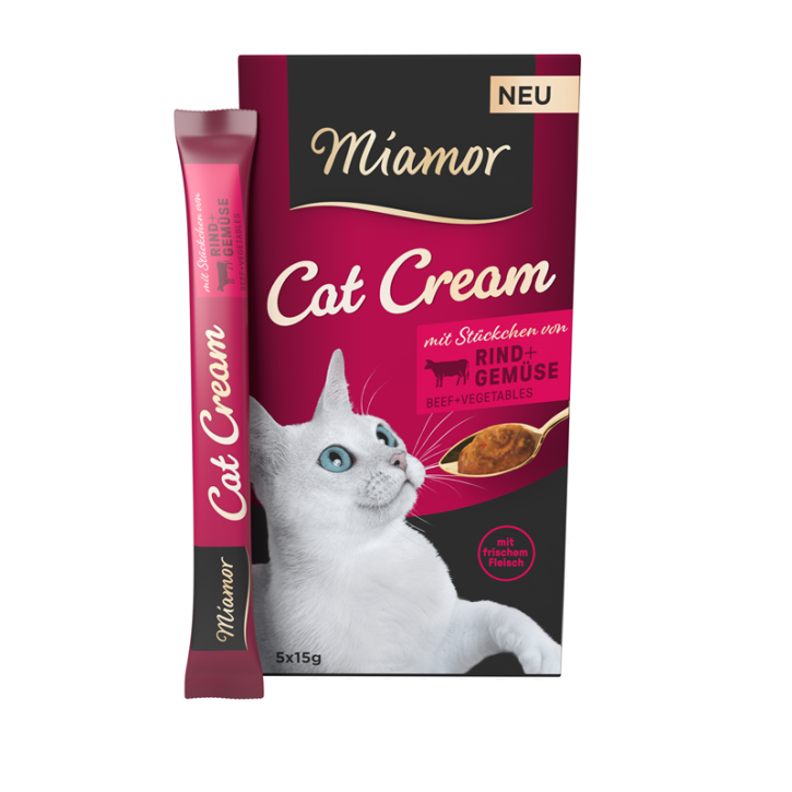 Miamor Cat Cream mit Rind & Gemüse 55 x 15 g