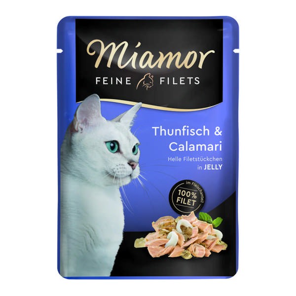 Miamor Feine Filet Thunfisch & Calamari in Jelly 24 x 100 g
