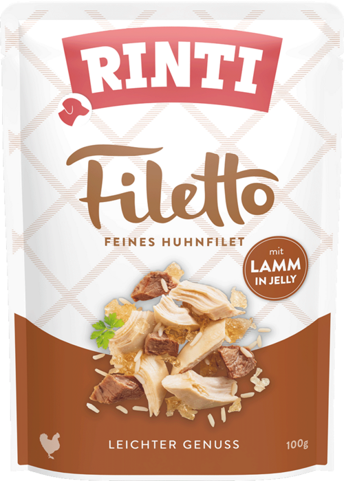 Rinti Filetto Huhnfilet & Lamm in Jelly 24 x 100 g