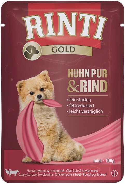 Rinti Gold Huhn Pur & Rind 10 x 100 g
