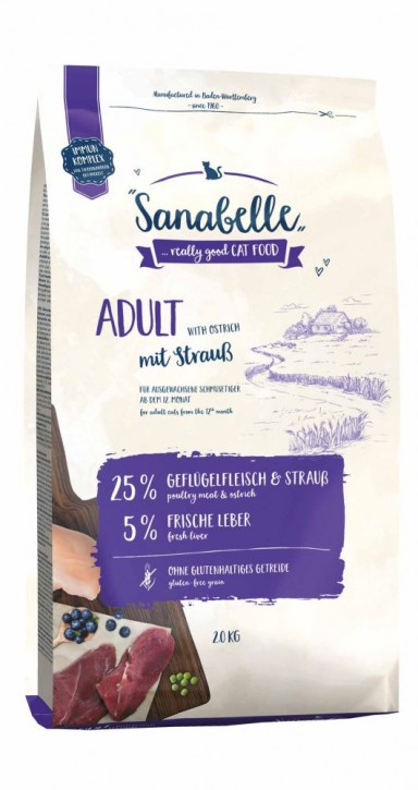 Sanabelle Adult Strauß 400 g, 2 kg oder 10 kg (SPARTIPP: unsere Staffelpreise)