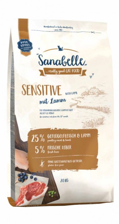 Sanabelle Sensitive mit Lamm 400 g, 2 kg oder 10 kg (SPARTIPP: unsere Staffelpreise)