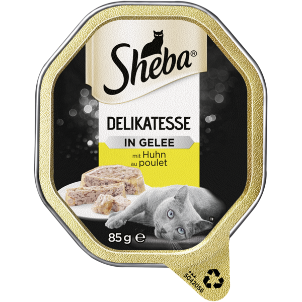 Sheba Delikatesse in Gelee Geschnetzteltes mit Huhn 22 x 85 g