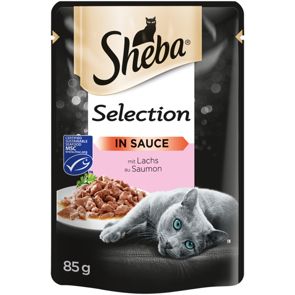 Sheba Selection in Sauce mit Lachs 28 x 85 g