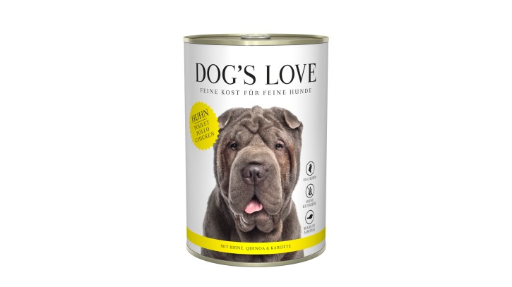 DOGS LOVE Huhn mit Birne, Quinoa & Karotte 6 x 400 g