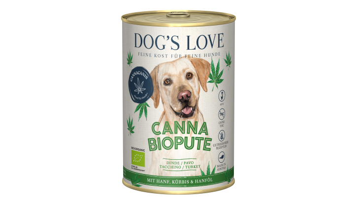 DOGS LOVE Canna Bio Pute 400 g