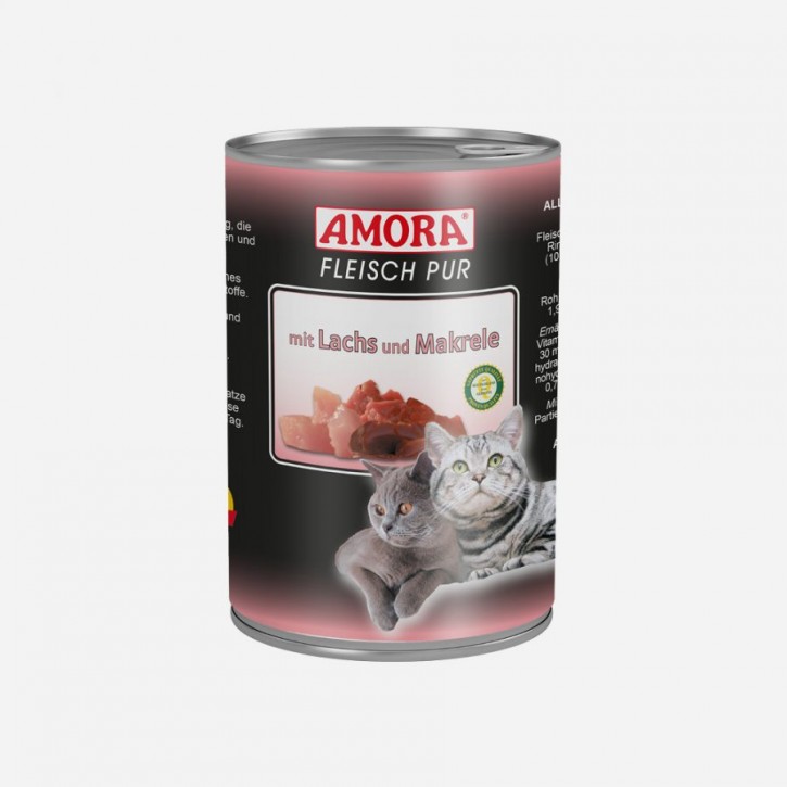Amora Cat Fleisch Pur Adult mit Lachs & Makrele 400 g