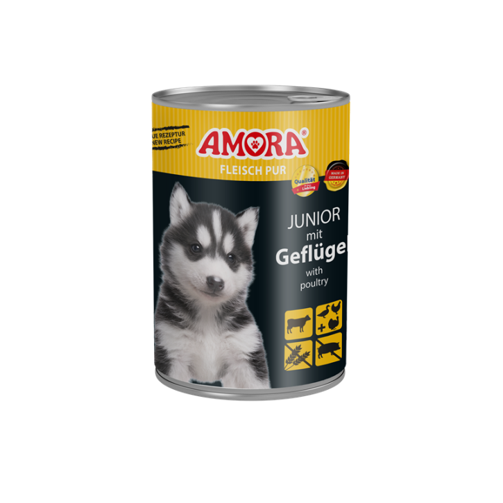 AMORA Fleisch Pur Junior 6 x 400 g