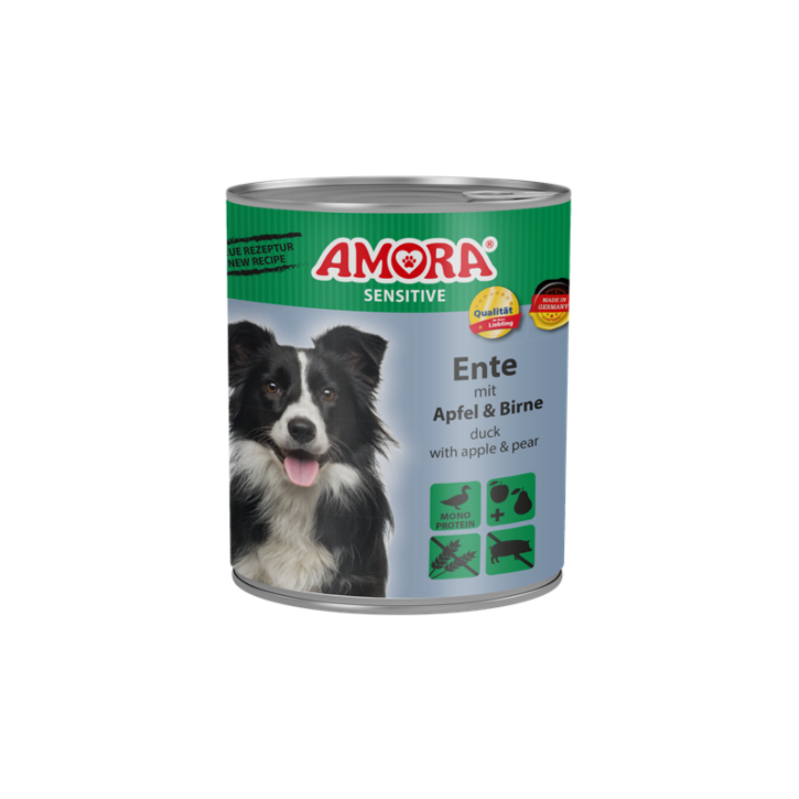 AMORA Sensitive Adult Ente mit Apfel und Birne 6 x 800 g
