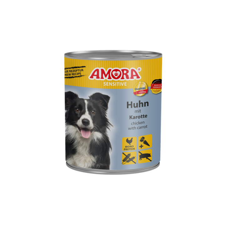 AMORA Sensitive Adult Huhn mit Karotte 6 x 800 g