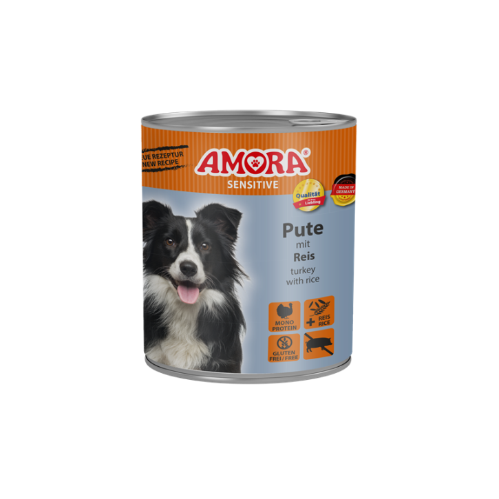AMORA Sensitive Adult Pute und Reis 6 x 800 g