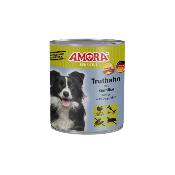 AMORA Sensitive Adult Truthahn mit Gemüse 6 x 800 g