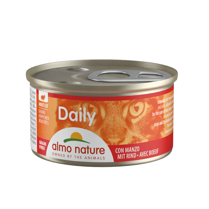 Almo Nature Daily Häppchen min Rind 24 x 85 g