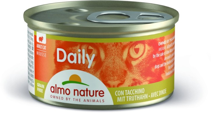 Almo Nature Daily Mousse mit Truthahn 24 x 85 g
