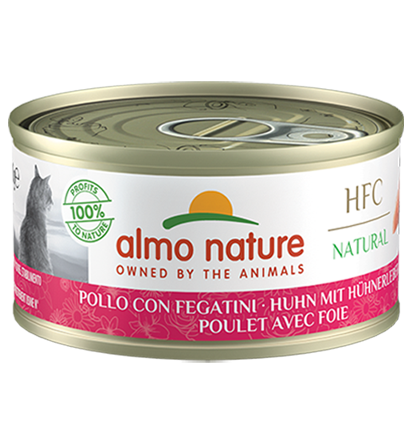 Almo Nature Natural Huhn mit Hühnerleber 24 x 70 g