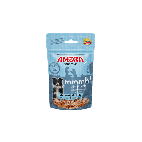 Amora Dog Snack Sensitive mmmh! mit Fisch 16 x 100 g