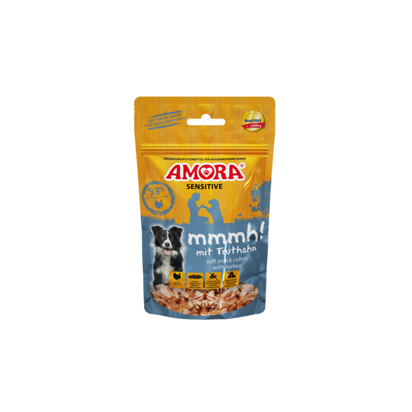 Amora Dog Snack Sensitive mmmh! mit Truthahn 16 x 100 g