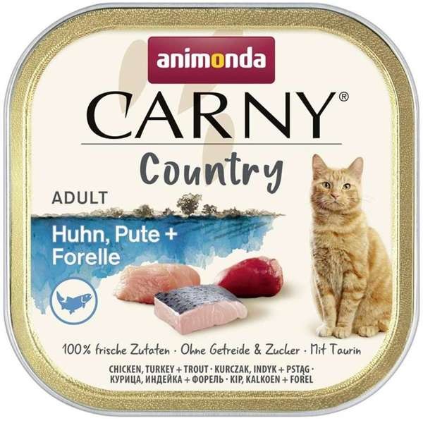 Animonda Cat Carny Adult Country Huhn, Pute & Forelle 32 x 100 g