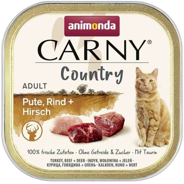 Animonda Cat Carny Adult Country Pute, Rind & Hirsch 32 x 100 g