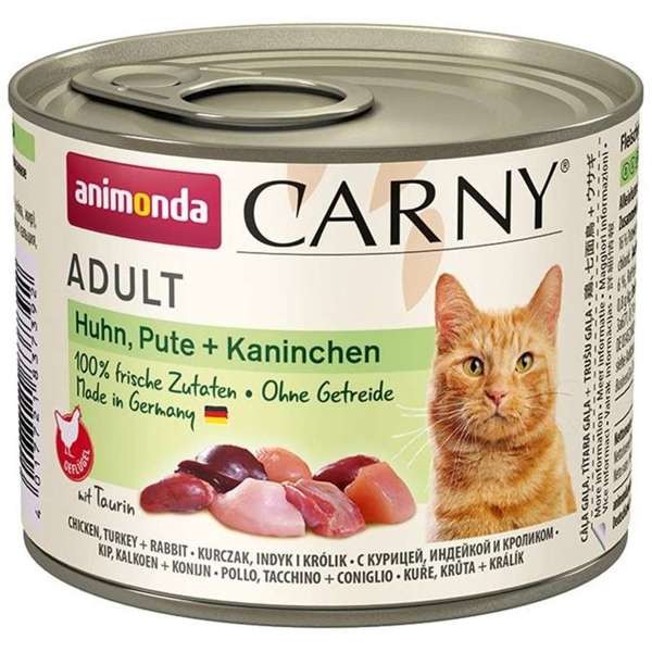 Animonda Cat Carny Adult Huhn, Pute & Kaninchen 12 x 200 g