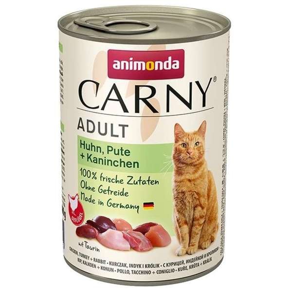 Animonda Cat Carny Adult Huhn, Pute & Kaninchen 6 x 400 g