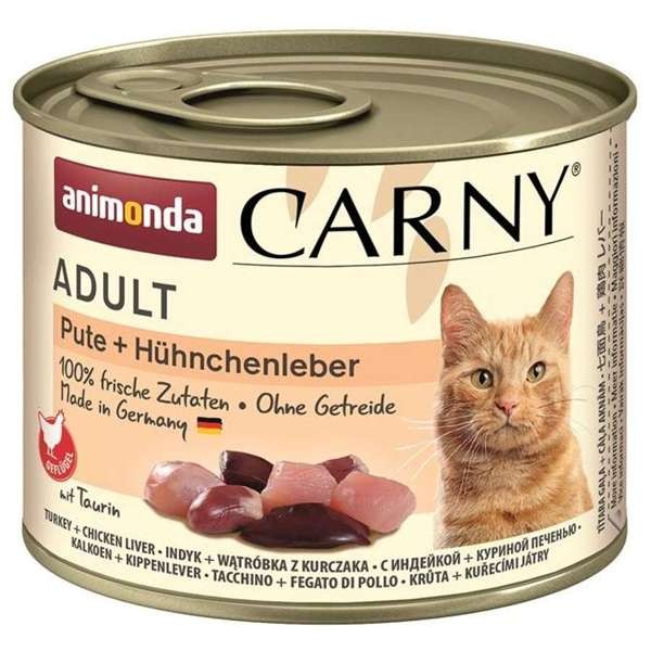 Animonda Cat Carny Adult Pute & Hühnchenleber 12 x 200 g