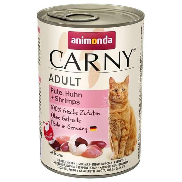 Animonda Cat Carny Adult Pute, Huhn & Shrimps 6 x 400 g
