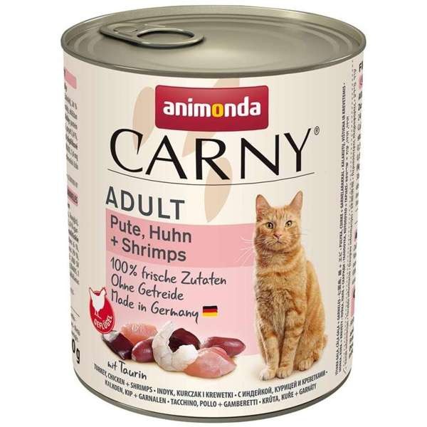 Animonda Cat Carny Adult Pute, Huhn & Shrimps 6 x 800 g