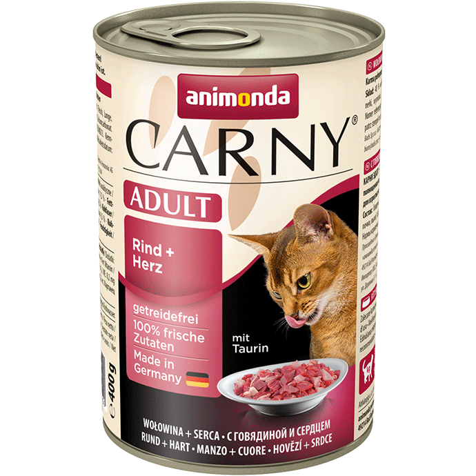 Animonda Cat Carny Adult Rind & Herz 6 x 400 g
