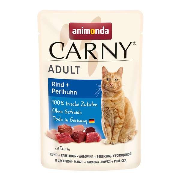 Animonda Cat Carny Adult Rind & Perlhuhn 12 x 85 g