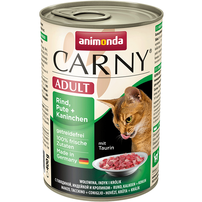 Animonda Cat Carny Adult Rind, Pute & Kaninchen 400 g