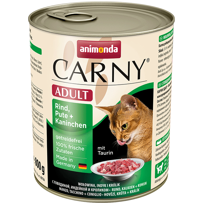 Animonda Cat Carny Adult Rind, Pute & Kaninchen 800 g