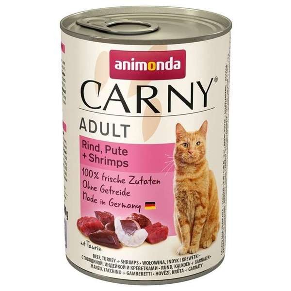 Animonda Cat Carny Adult Rind, Pute & Shrimps 6 x 400 g