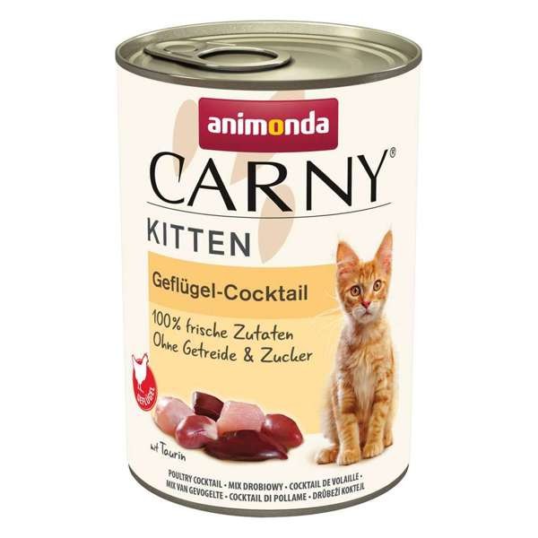 Animonda Cat Carny Kitten Geflügel-Cocktail 12 x 400 g