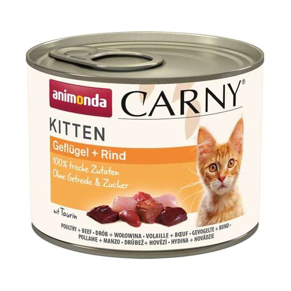 Animonda Cat Carny Kitten Geflügel  & Rind 200 g oder 400 g