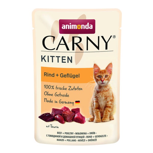Animonda Cat Carny Kitten Rind & Geflügel 12 x 85 g